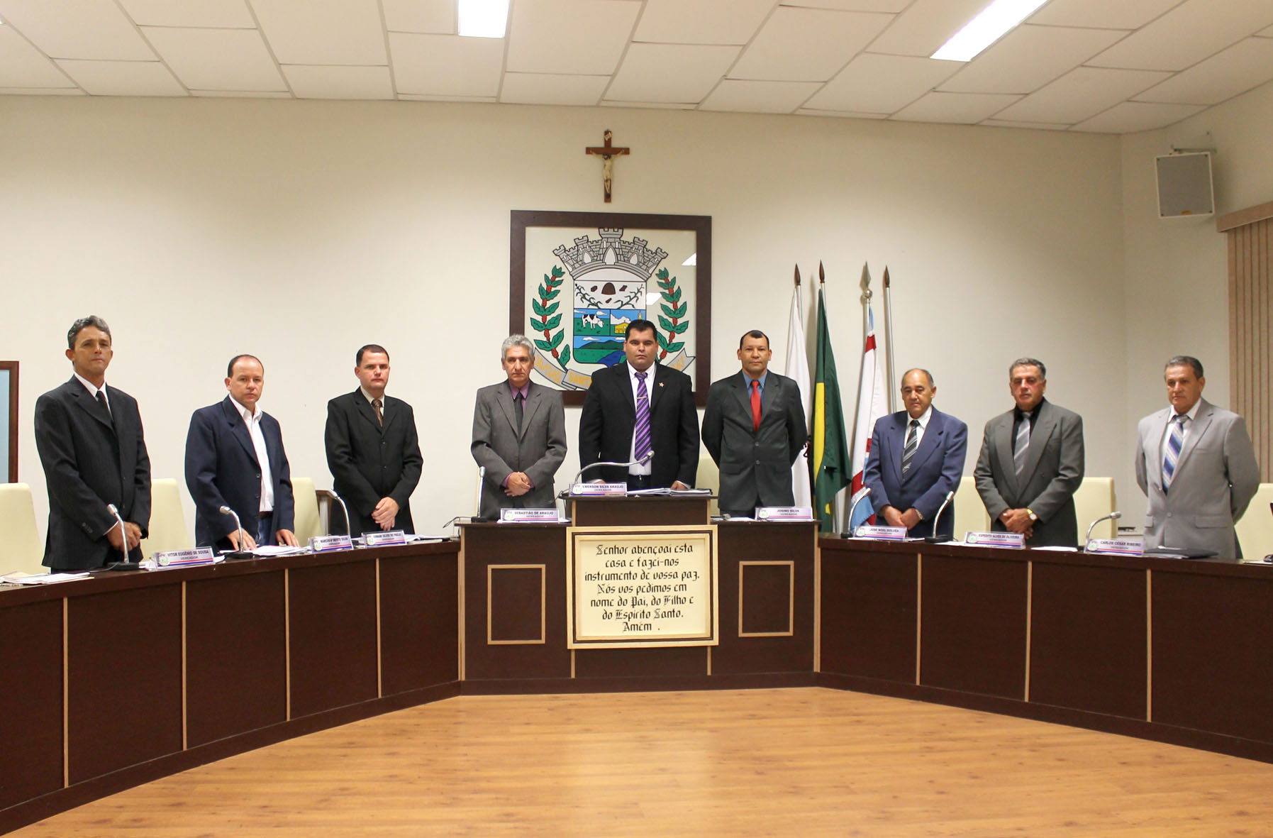 Mesa diretora reunida