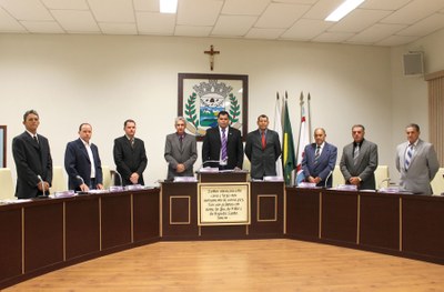 Mesa diretora reunida