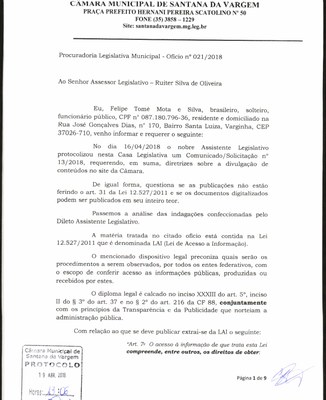 Oficio 21 - Orientações Divulgaçao LAI.JPG