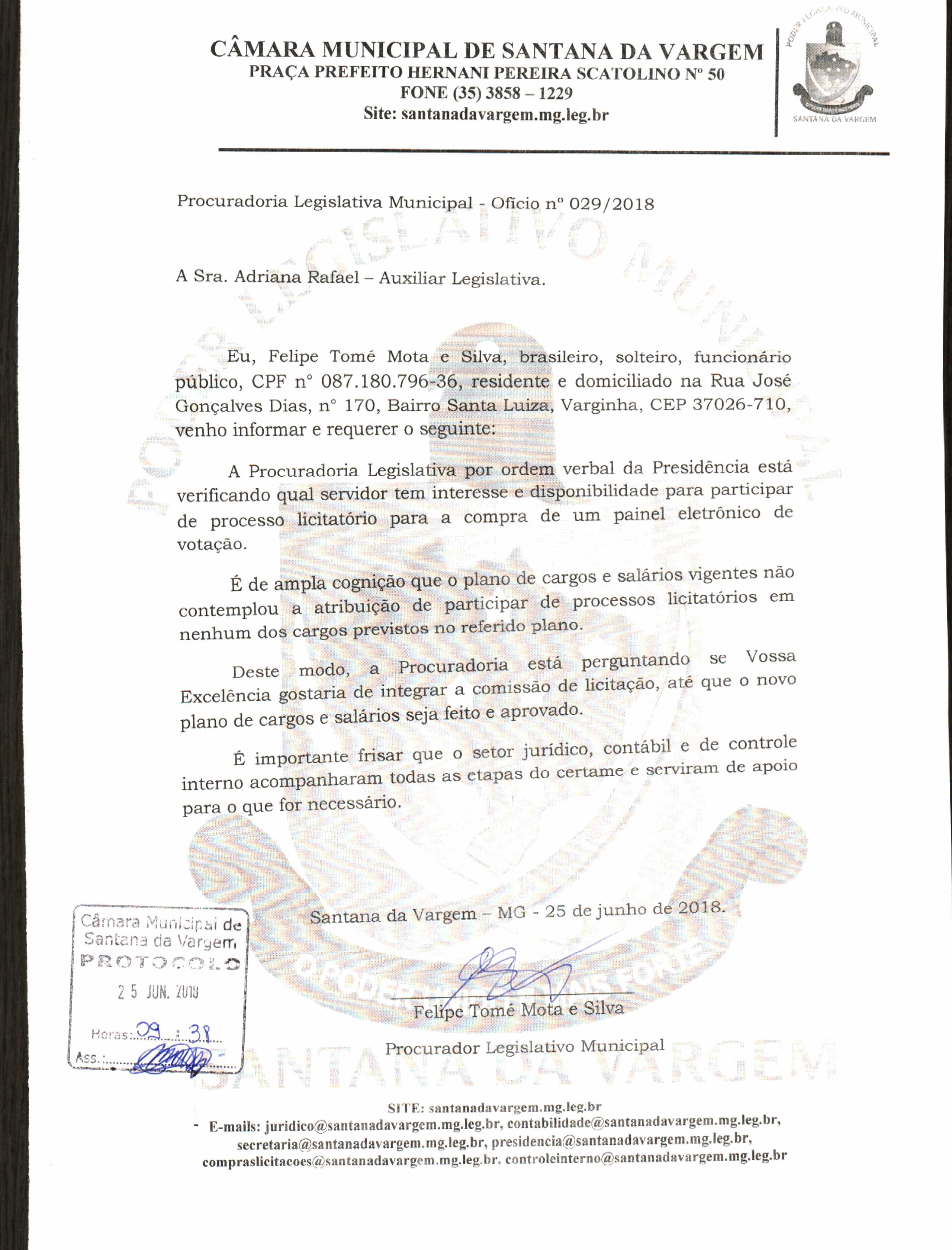 Ofício 29 - Convite Comissão Licitação - Painel Eletrônico.JPG